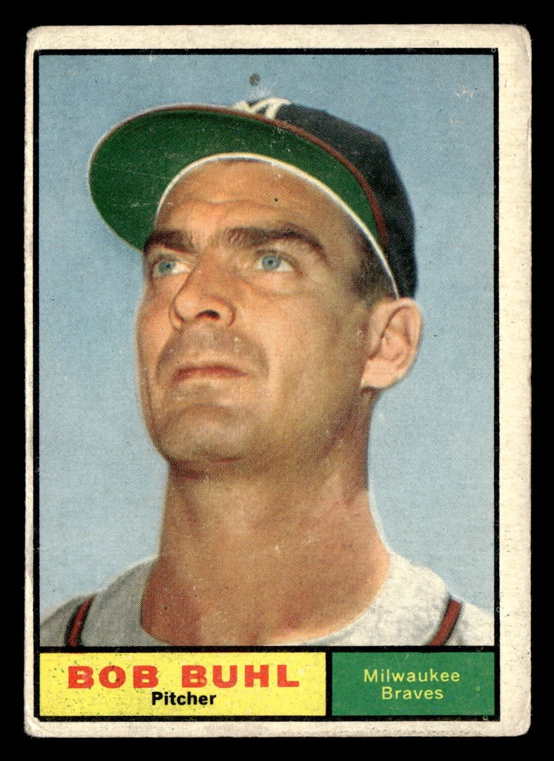 1961 Topps BOB BUHL #145 VG Milwaukee Braves