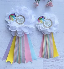 Care Bears Baby Shower Corsage ,Mommy To Be /Daddy To Be Corsage