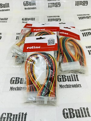 ROLINE ATX2.0 power ext.cable,24pin,0.3m Set Of 6