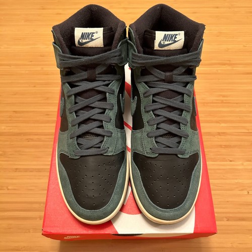 Nike Dunk High Retro PRM Faded Spruce Black DQ7679-002 Men's 9 - Picture 4 of 6