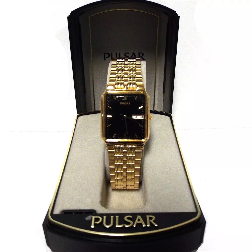 Square gold shop watch mens