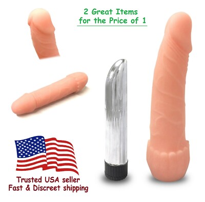 NEW-2-In-1-Soft-Realistic-Dildo-Vibrator-And-Clitoral-Bullet-Vibe-Sex-Toys-Adult | eBay NEW-2-In-1-Soft-Realistic-Dildo-Vibrator-And-Clitoral-Bullet-Vibe-Sex-Toys-Adult | eBay