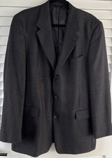 Hart Schaffner & Marx Blazer Sport Coat Jacket Wool 3 Button Made In USA