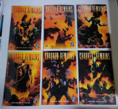 CHARRED REMAINS (2023/24) #1-6 VF+ COMPLETE SERIES SET MAD CAVE STUDIOS