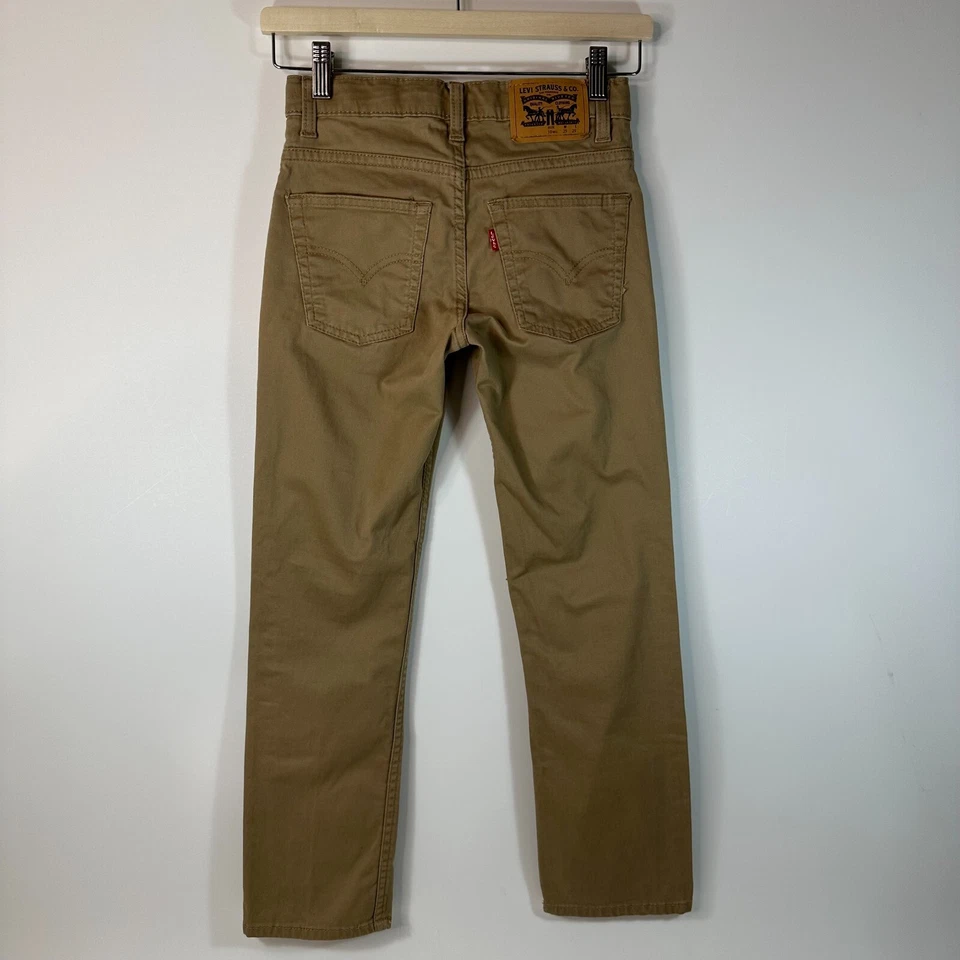 Levis 511 Slim Denim Jeans Tan Khaki Boys 10 Regular 25 x 25 - Image 4 of 4
