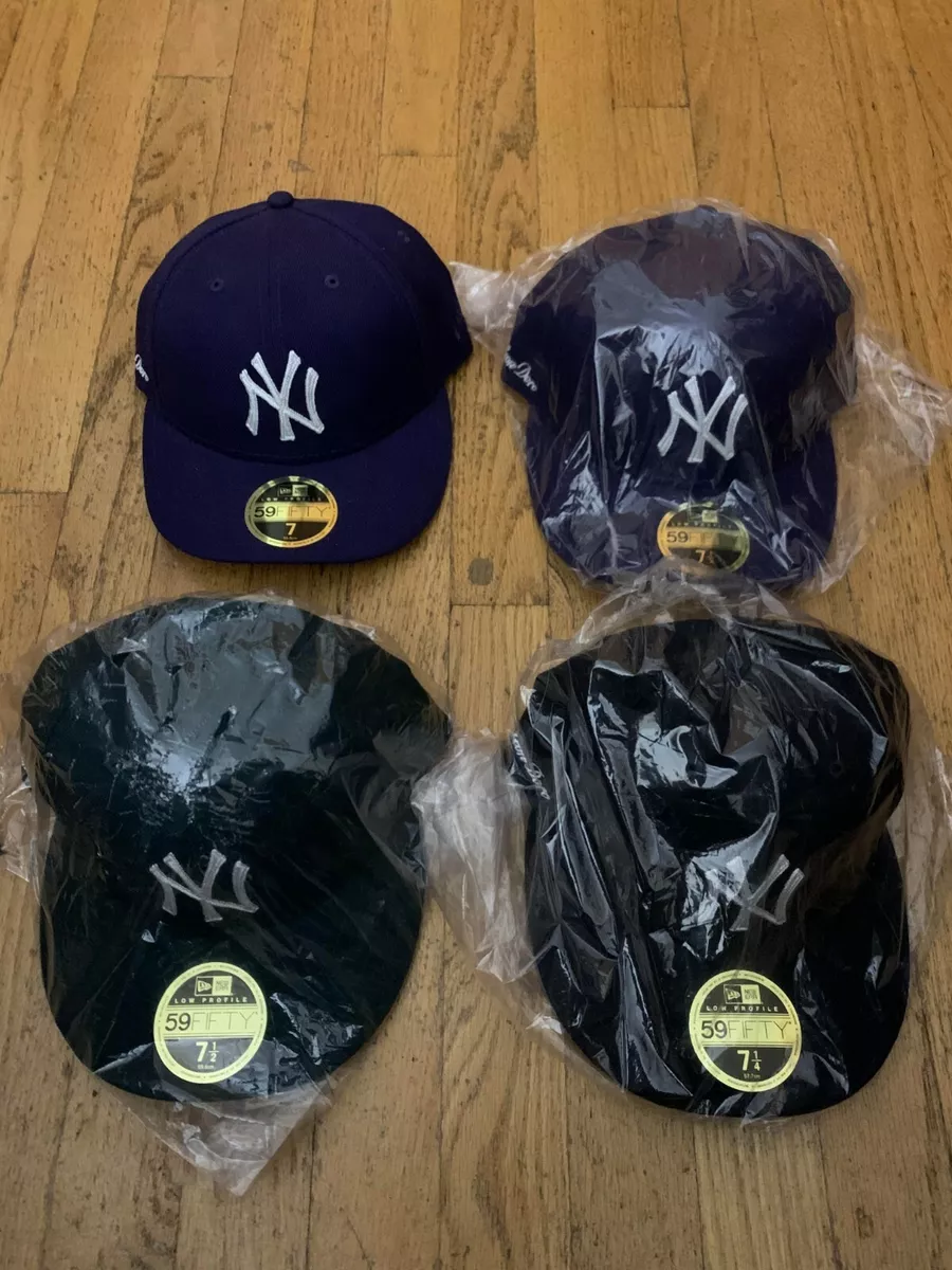 Aime Leon Dore x New Era: Chain Stitch Yankee Hat Navy Purple Green 7, 1/4,  1/2