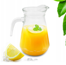 Wasserkrug 1,25L / 1,5L Saftkrug Karaffe Glaskaraffe Glas Milchkrug Wasserkanne