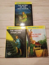 Lot 3 Flashlight Edition Hardback NANCY DREW Books 1 2 3 Hidden Staircase