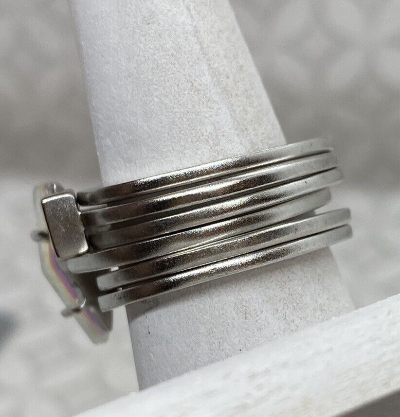 Kendra Scott Phoebe Stacking 6 Ring Set Silver to… - image 16