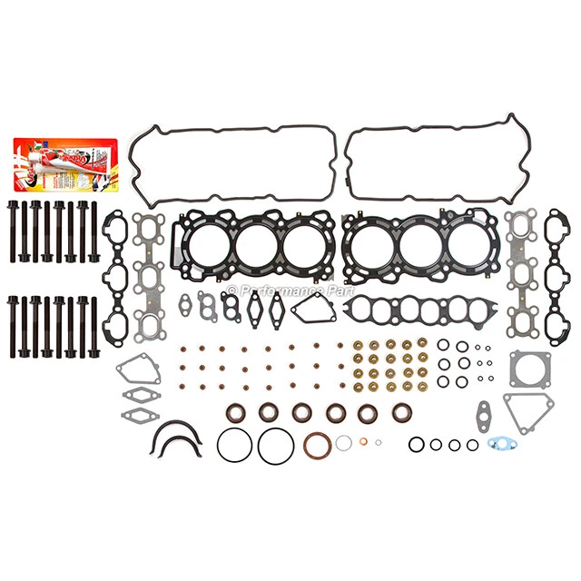 Conjunto completo de parafusos de cabeça de junta para 96-99 Infiniti I30 Nissan Maxima 3.0L VQ30DE - Imagem 2 de 4