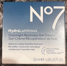 No7 HydraLuminous Overnight Recovery Gel Cream 50ml 1.69fl.oz 