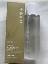 Prettyskin Snail Collagen Toner 8.45 Fl.OZ. /250 ML Daily Plumping  Nourishing