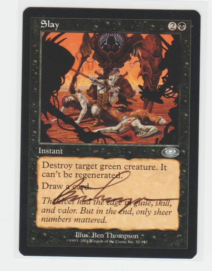 Magic the Gathering ~ Slay ~  M/NM ~ Planeshift ~ Signed by Artist