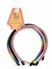 Rhinestone Headbands Set   4 Piece Colorful Fashion Hair Accessories