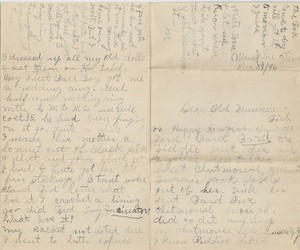 1896 Letter from Memphis, TN