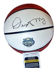 Dusty May Signed Michigan Wolverines 2026 National Champions Basketball JSA COA