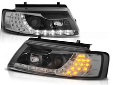 Scheinwerfer Set mit TFL Optik für VW Passat B5 BJ 11/96-08/00 Schwarz LED Blink
