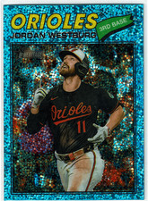 2026 Topps Heritage - Jordan Westburg #184 Chrome Light Blue Sparkle