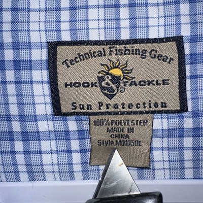 Chemise De Pêche Homme Hook & Tackle Bleu Clair Ventilée – Taille XL