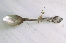 STERLING SILVER GORHAM Spoon 4" Graceful Curved Pattern Hallmark G 706 Leaf