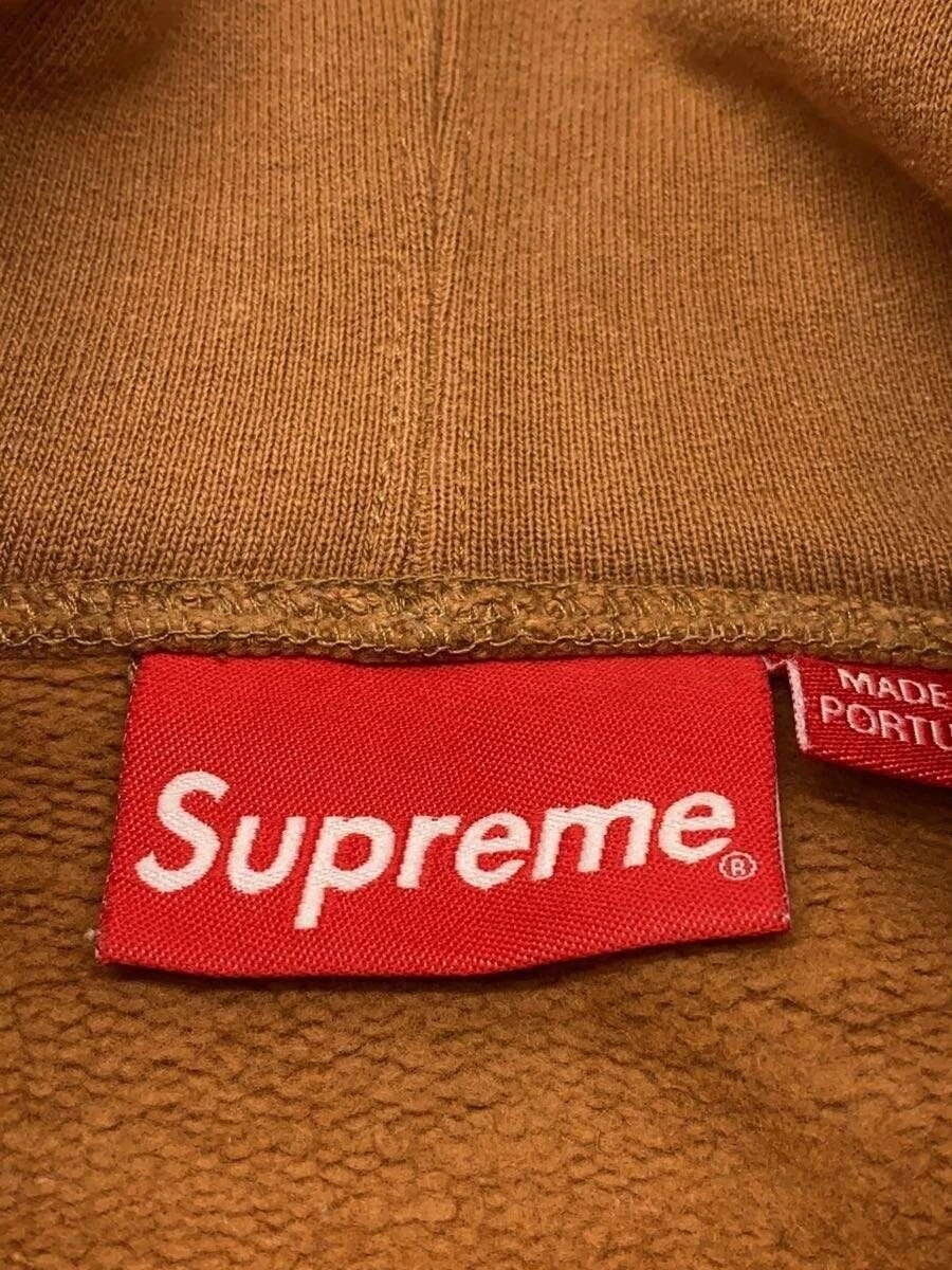 Felpa con cappuccio Supreme 21SS stile manuale M cotone cammello usata