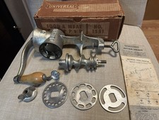 Caja picadora de alimentos y carne universal vintage e instrucciones No. Climax 51 1551