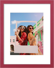 11X14 Picture Frame, Engineered Wood with Shatter Resistant Plexiglass, Display