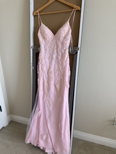 Faviana designer prom dress PINK size 4/5 - paid $499 new