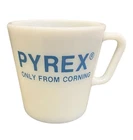 PYREX Only from Corning Milk Glass Mug At Home in Your Lab Vintage Coffee Tea