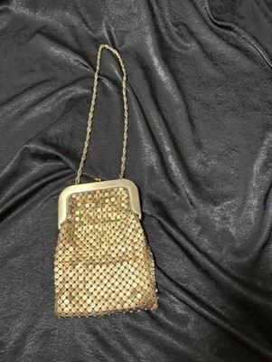 1950's Mid century Whiting and Davis Brass Mesh Purse. New Condition