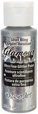 DecoArt Glamour Dust Glitter Paint 2oz-Silver Bling
