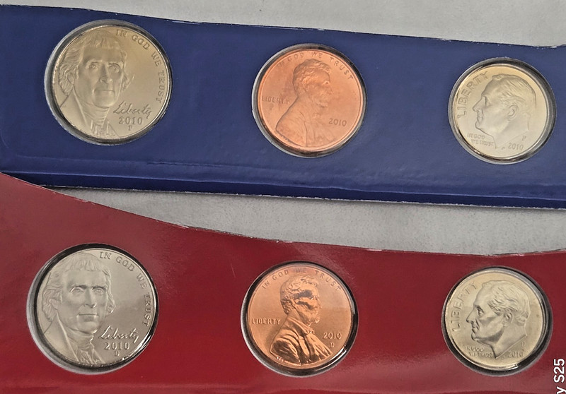 2010-P,D, Sealed Satin Finish Penny, Nickel and Dime Only 583,897 Made!