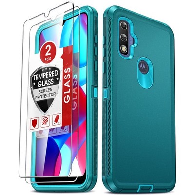 LeYi Compatible for Moto-G-Pure Phone Case: Motorola G Moto G Pure 6.5'', Teal
