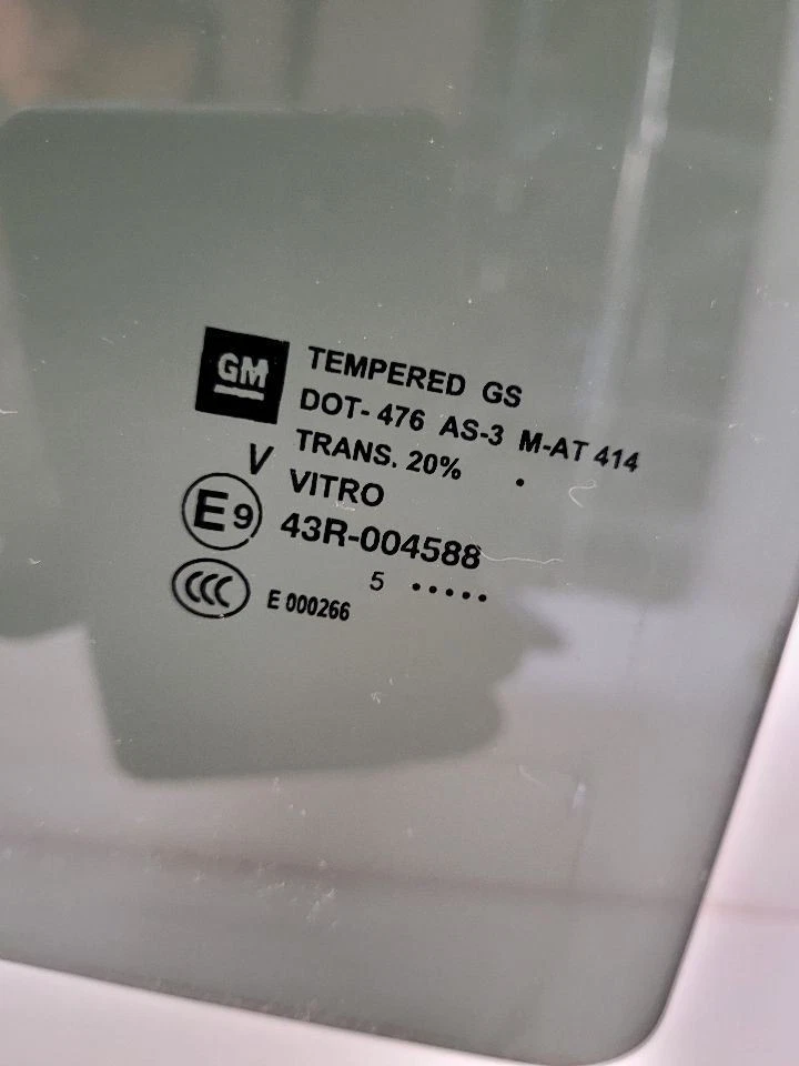 2015- 2019 GMC SIERRA 2500 PICKUP Passenger Rear Door Glass Crew Cab Opt Ako Foto 2 de 4