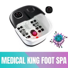 Medical king Foot Spa with Heat, Massage and Jets Includes A Remote Control