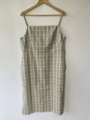 COS Check Pattern Pinafore Dress Women’s UK 18 Multicoloured BNWT - Image 1 of 4