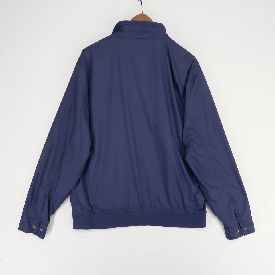 Chaqueta cortavientos Peter Millar Hartford cremallera completa para hombre L azul marino golf bombardero Foto 2 de 4