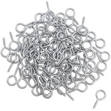 100PCS 0.67 inches Stainless Steel Eye Screws, Heavy Duty Screw, Eye Hooks Sc...