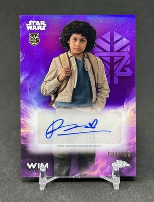 2025 Topps chrome Star Wars Wim #A-RCC Debut Autograph Purple Refractor /199