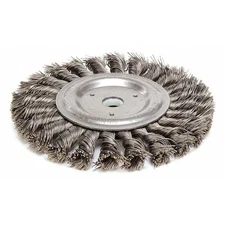 Weiler 96022 Twist Wire Wheel Wire Brush, Arbor, 6"