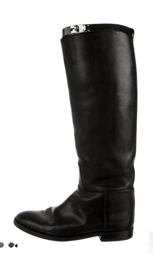 Hermes Black Jumping Boots Size 39
