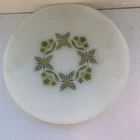Platter Anchor Hocking Suburbia Green Meadow Round Vintage MCM