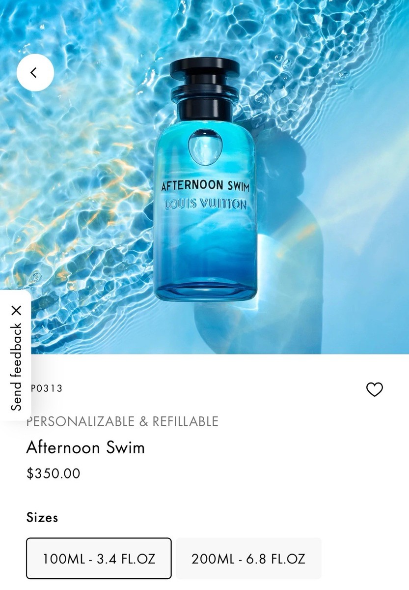 Louis Vuitton LV Afternoon Swim Unisex Eau de Parfum 3.4OZ/100ML