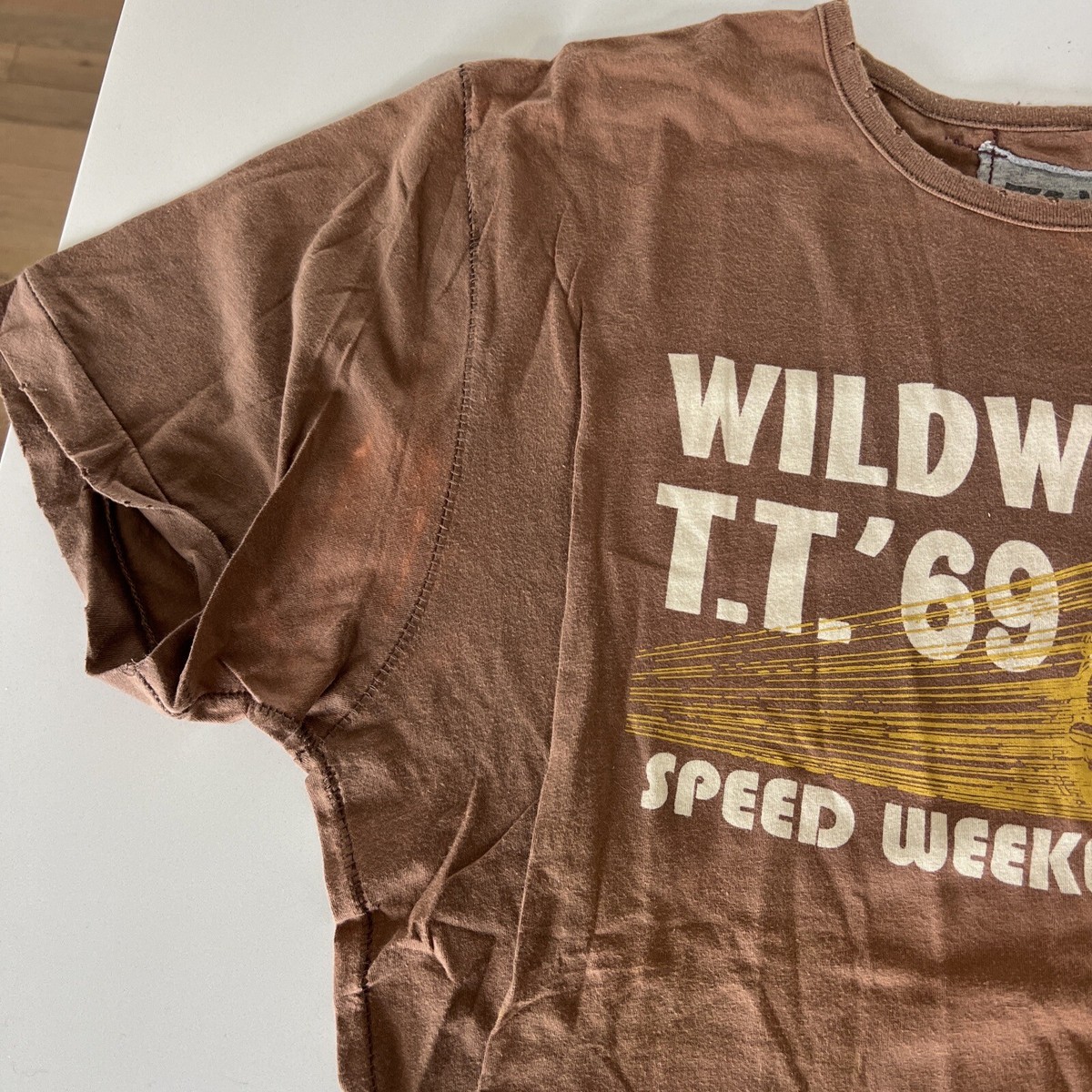 Z Brand Mens T Shirt Brown Size S Wildwood Speed Weekenders So Cal