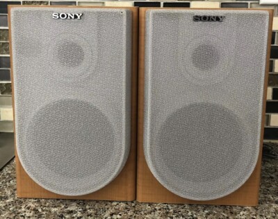 sony wooden speakers