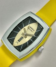 VINTAGE MEN'S LAREX SPORT STAR HAND WINDING NORYL-FIBER CASE D-DATE WATCH SWISS