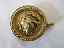 ELEMENT DE BOUCLE DE CEINTURON D'OFFICIER DE CAVALERIE SECOND EMPIRE