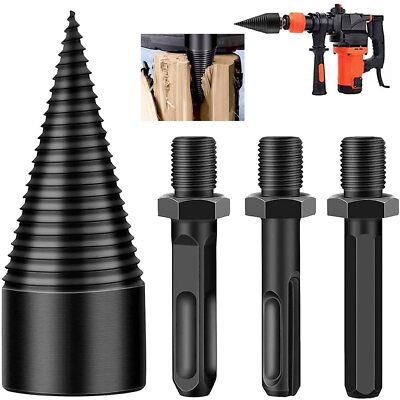 High Speed Twist Firewood Drill Bit Wood Splitter Screw Splitting Cone ...