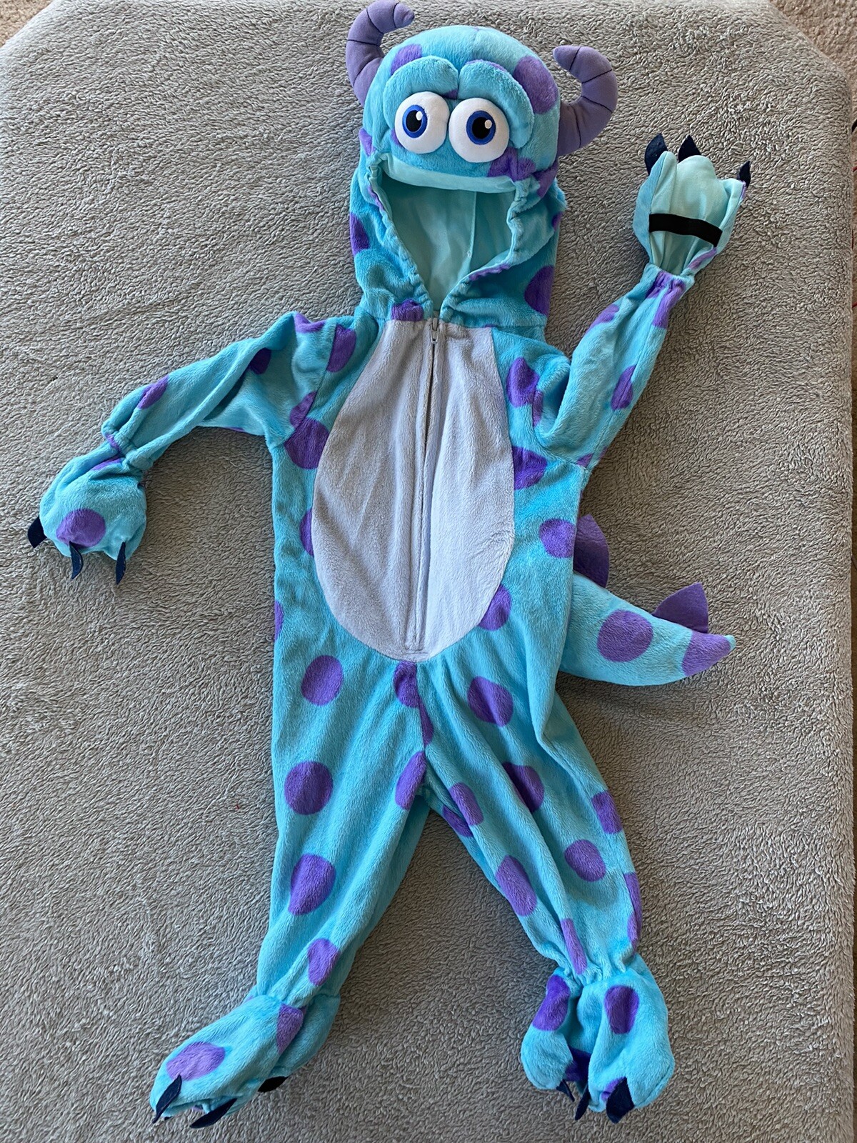 SULLY Disney Pixar MONSTERS INC. Baby HALLOWEEN COSTUME Size 9-12 Months Sulley
