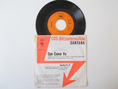 Santana  - Oye Como Va / Samba Pa Ti - 7'' Single Promo Vinyl. RARE